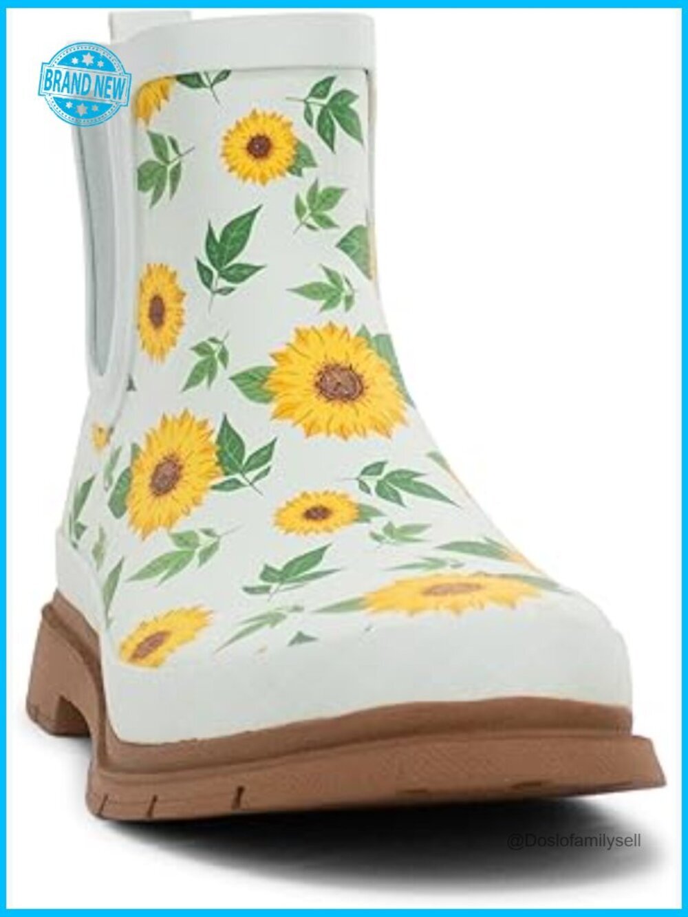Waterproof Chelsea Ankle Rain Boot with Elastic Gore and Lug Outsole